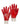 Warrior red PVC full coated knitted wrist glove (12 pairs) #GL190