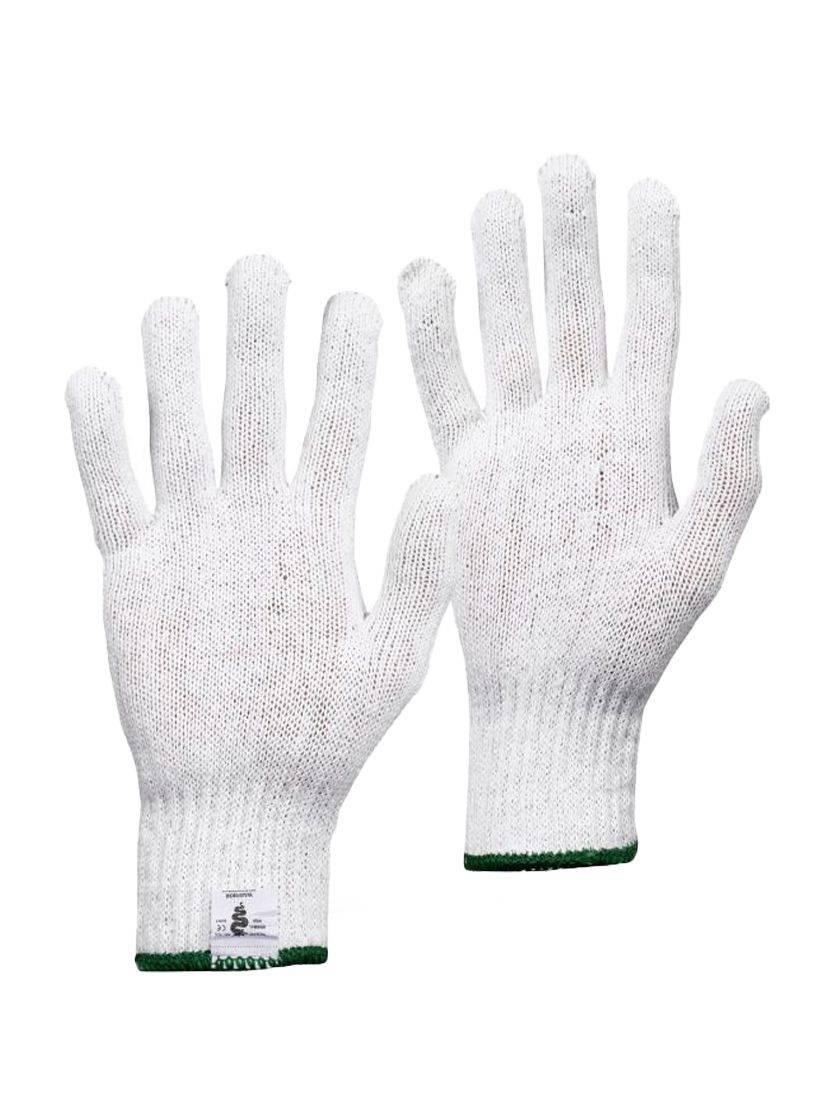Warrior white mixed fibre polycotton knitted glove - 12 pairs #GL235