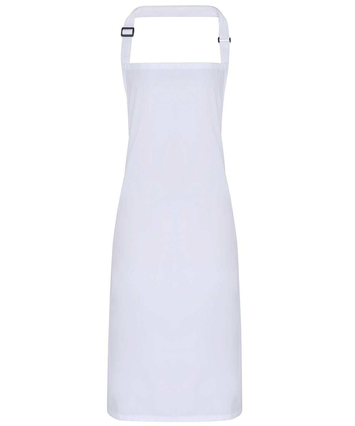 Premier white waterproof bib apron