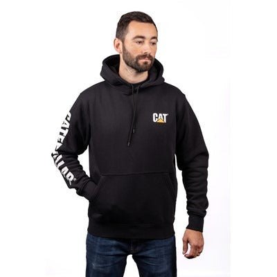 Caterpillar Trademark Banner black hoodie hooded sweatshirt #1910709