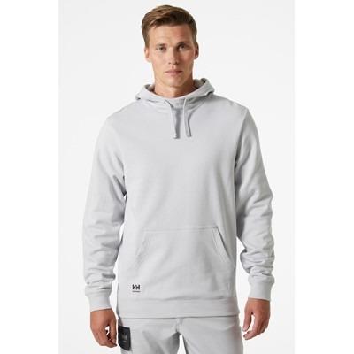 Helly Hansen Classic grey fog kangaroo-pocket hoodie hooded sweatshirt