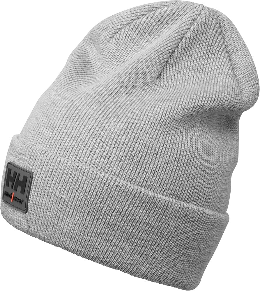 Helly Hansen classic grey wool unisex cuff beanie