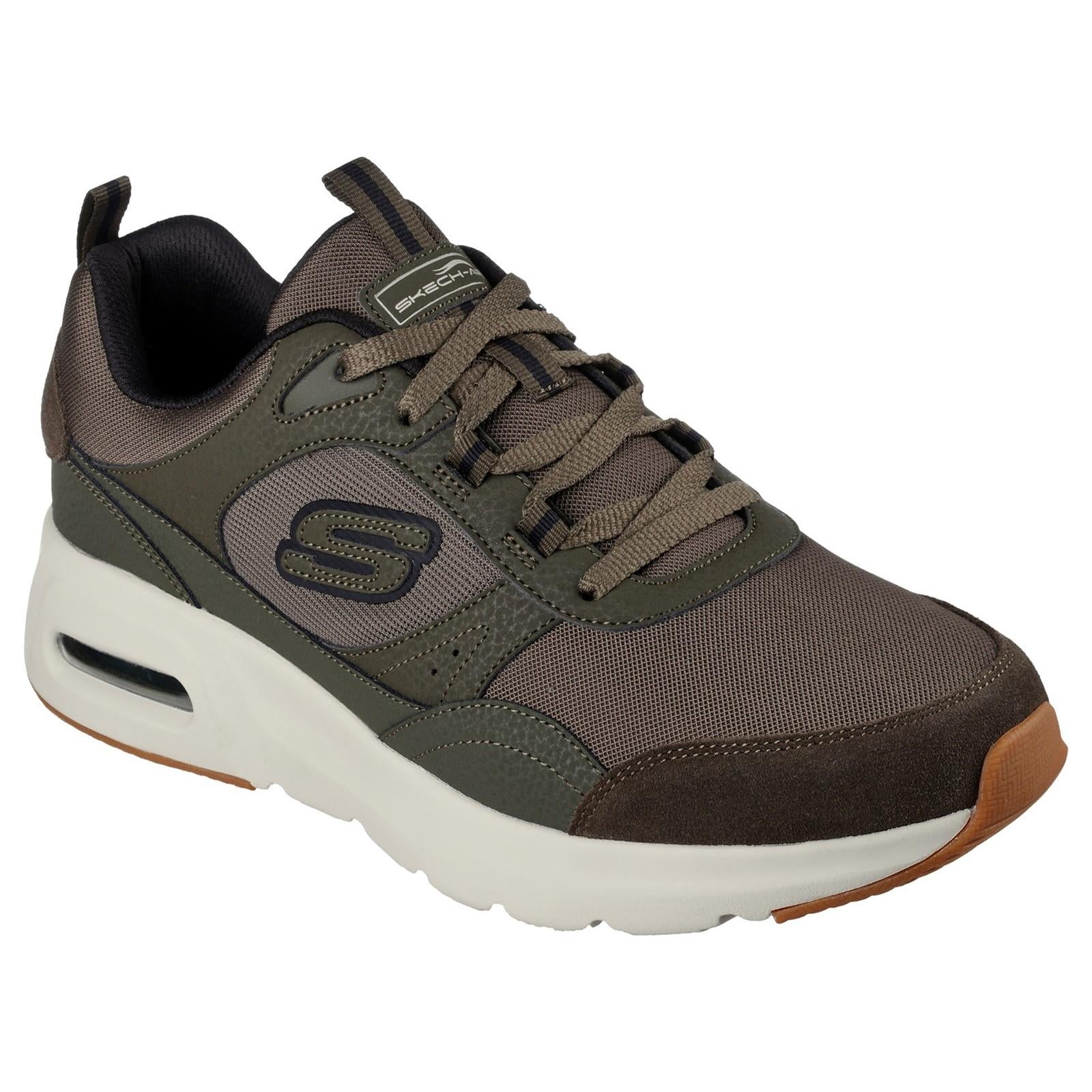 Skechers Skech-Air Court Homegrown men's olive memory-foam trainer #SK232646