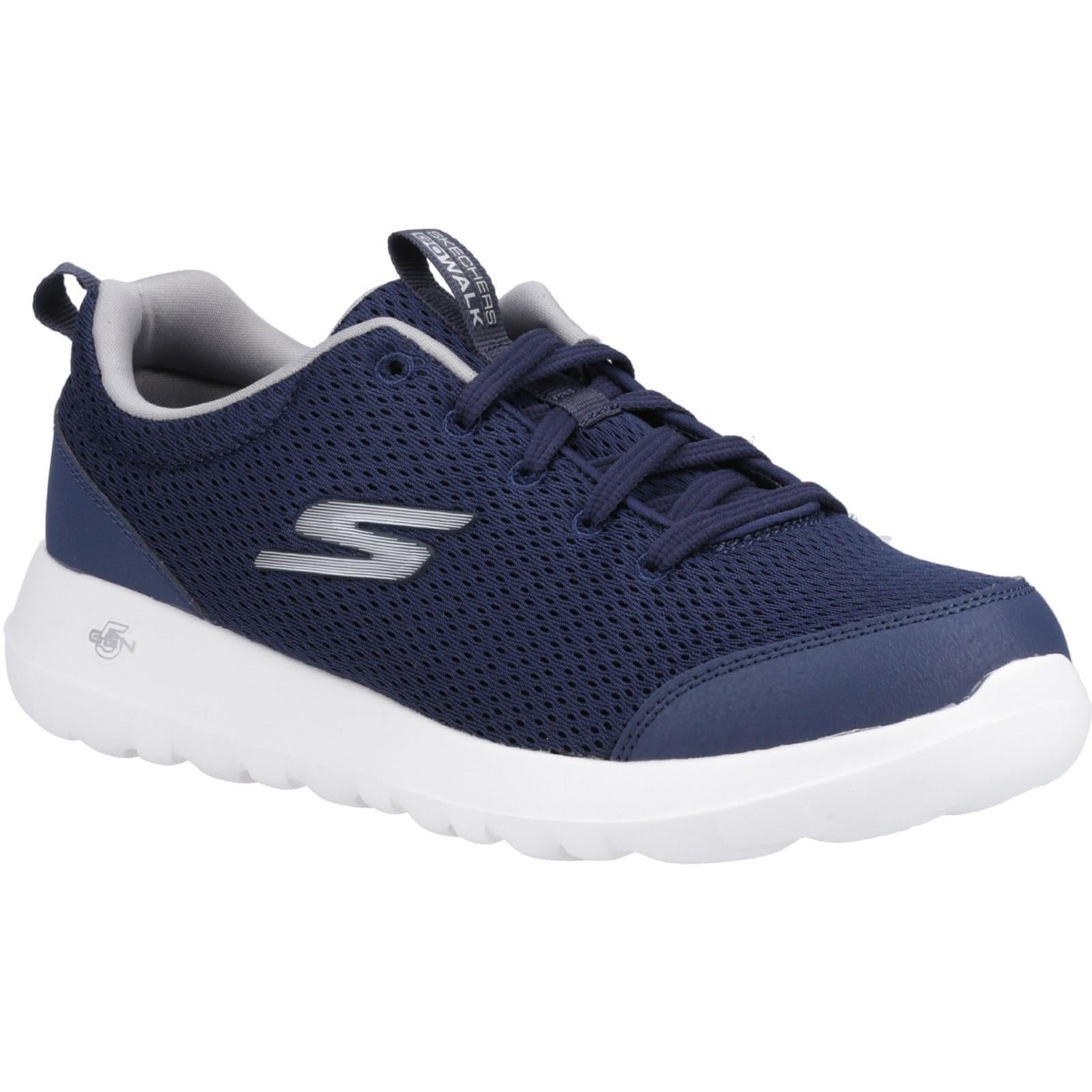 Skechers GO WALK MAX Progressor men's navy comfort-insole lace-up trainer #SK216231