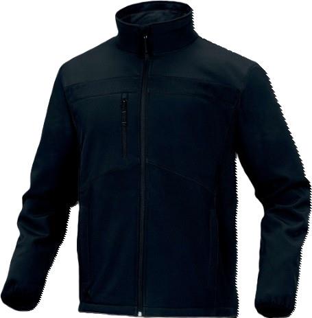 Delta Plus LULEA2 black water-repellent windproof softshell jacket