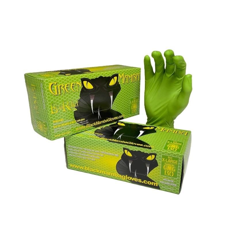 Green Mamba biodegradable nitrile disposable glove - box 100 singles
