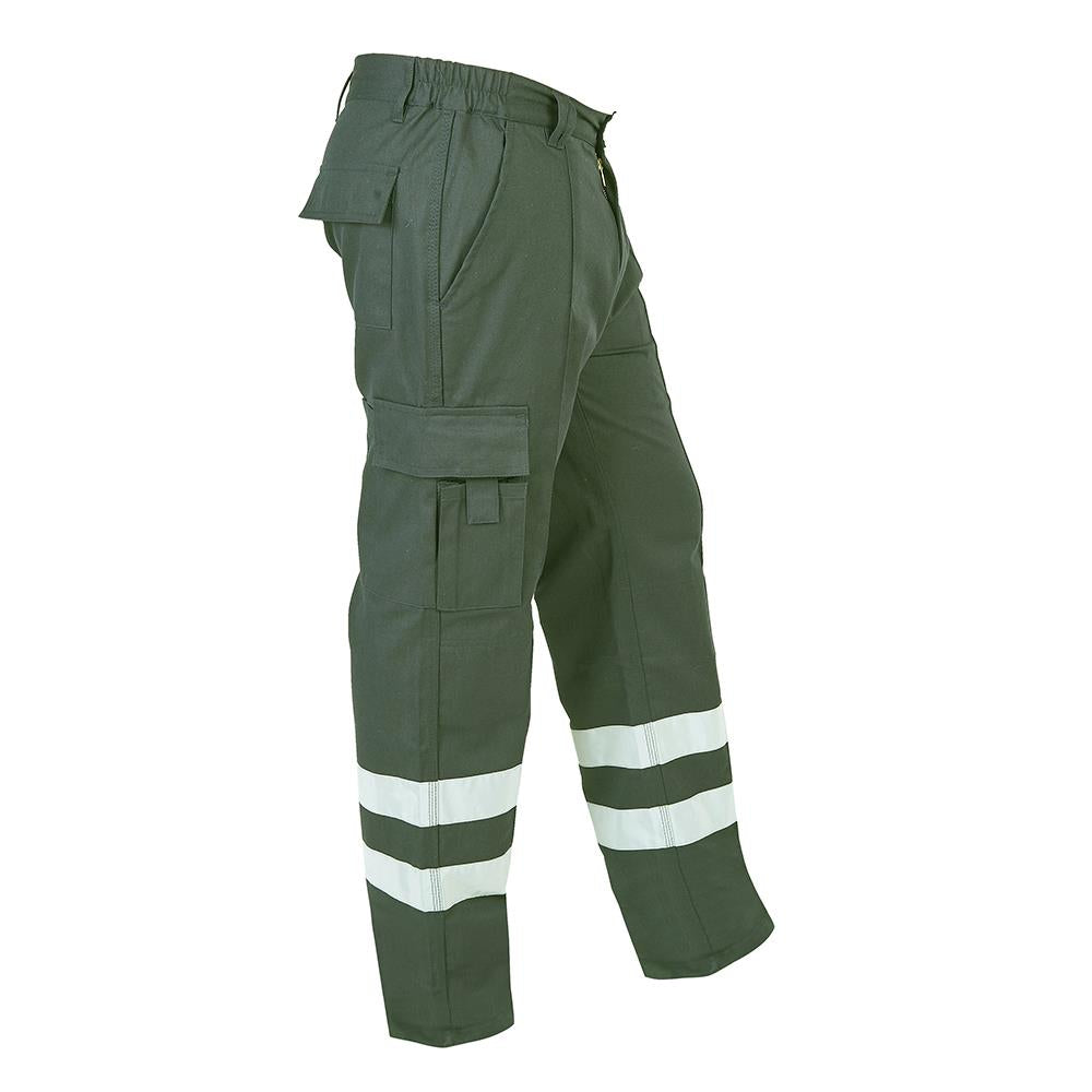 Himalayan Titanium green high visibility combat work trousers H834