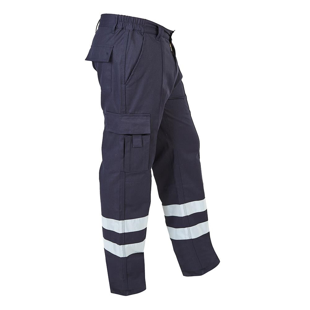 Himalayan Titanium navy blue high visibility combat work trousers H832
