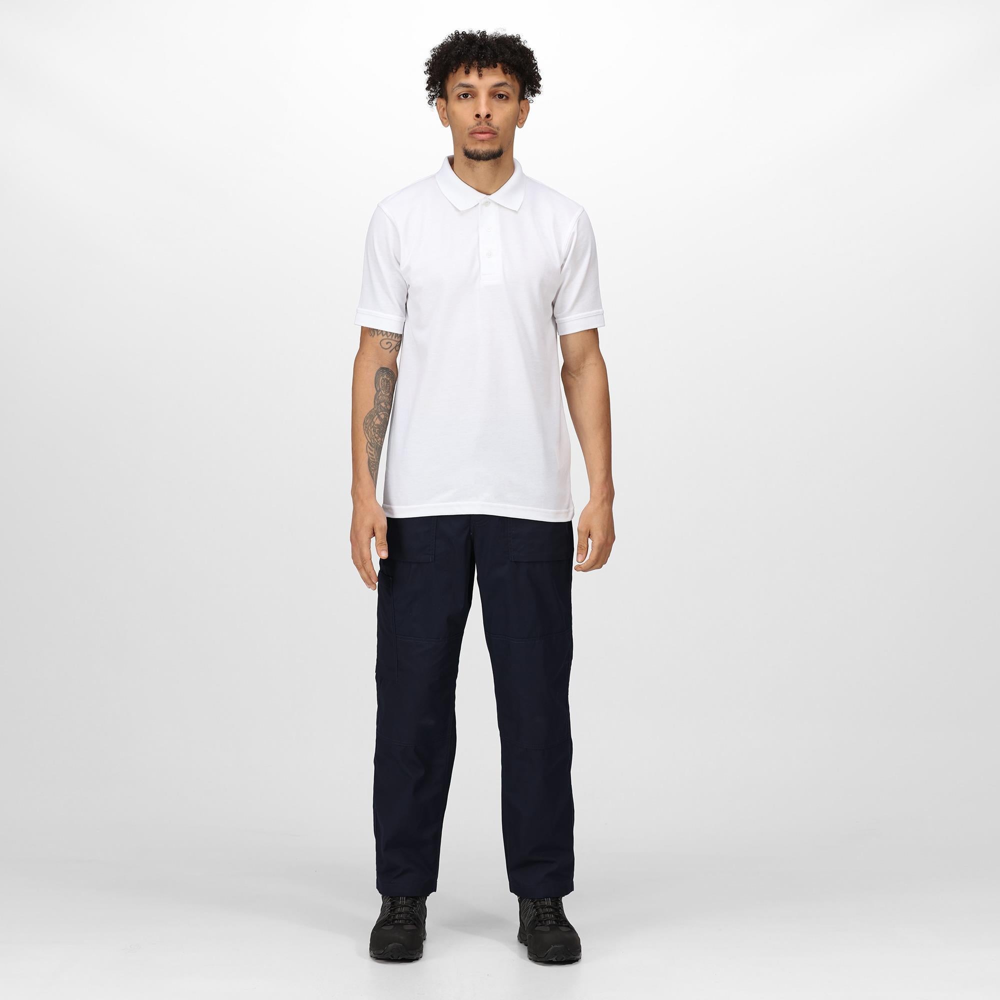 Regatta Lined Action navy men's water-repellent warm-insulated multi-pocket work  trouser #TRJ331