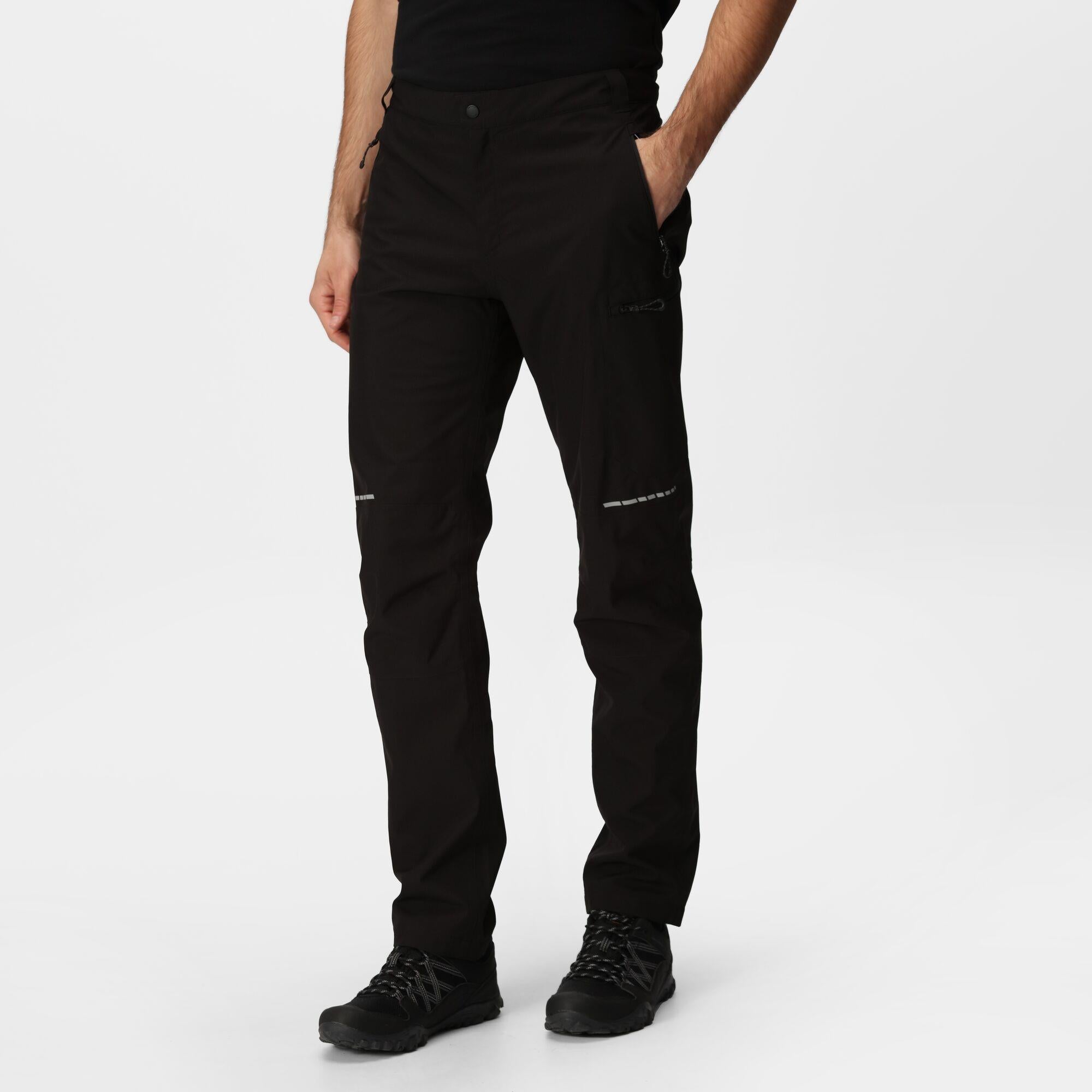 Regatta X-Pro Beacon black waterproof work trousers TRJ555