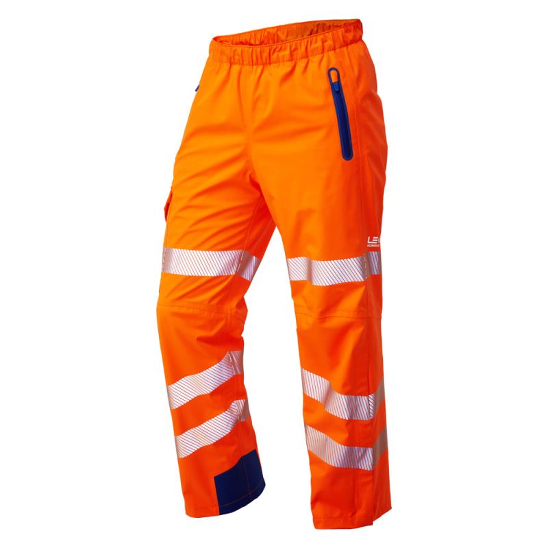 Leo Lundy high visibility ISO 20471:2 Performance waterproof overtrouser