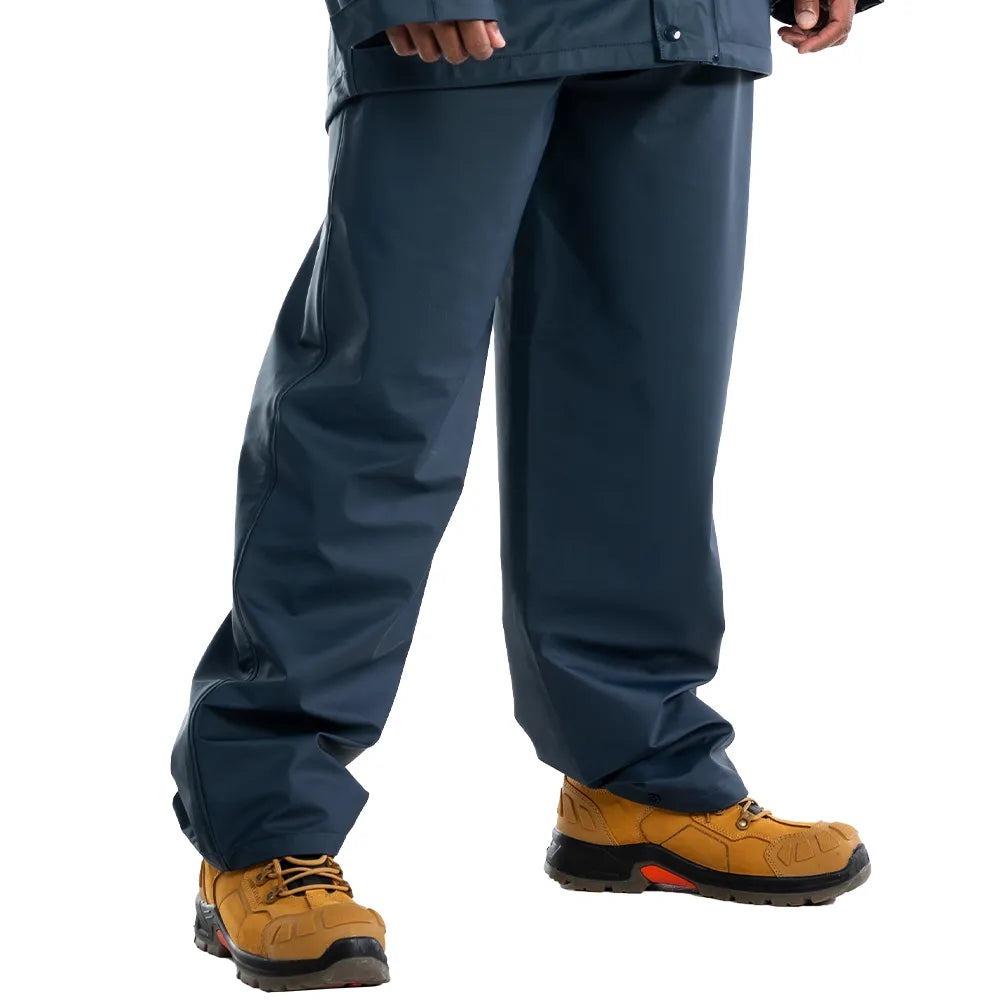 Unbreakable navy blue waterproof rain trousers U281