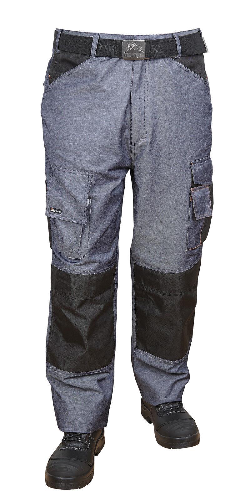 Himalayan Trade Pro Denim blue cargo holster multi pocket work trousers H815