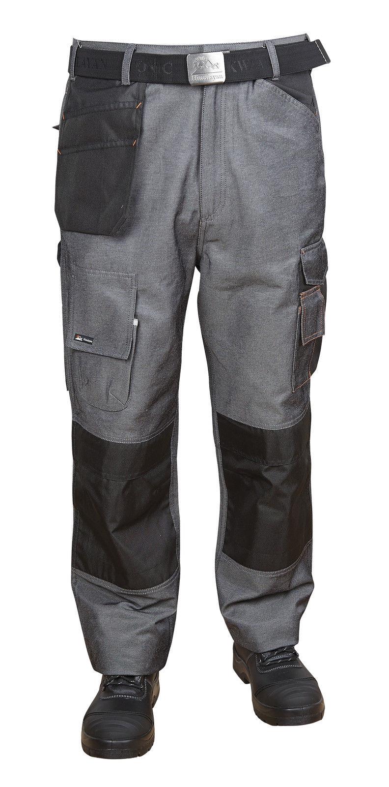 Himalayan Trade Pro Vintage grey cargo holster multi pocket work trousers H814