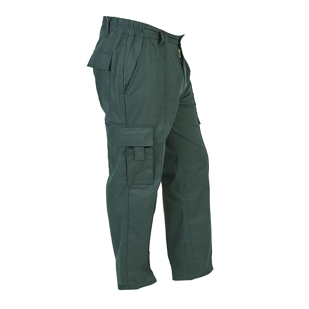 Himalayan Bullet green combat pockets work trousers H824