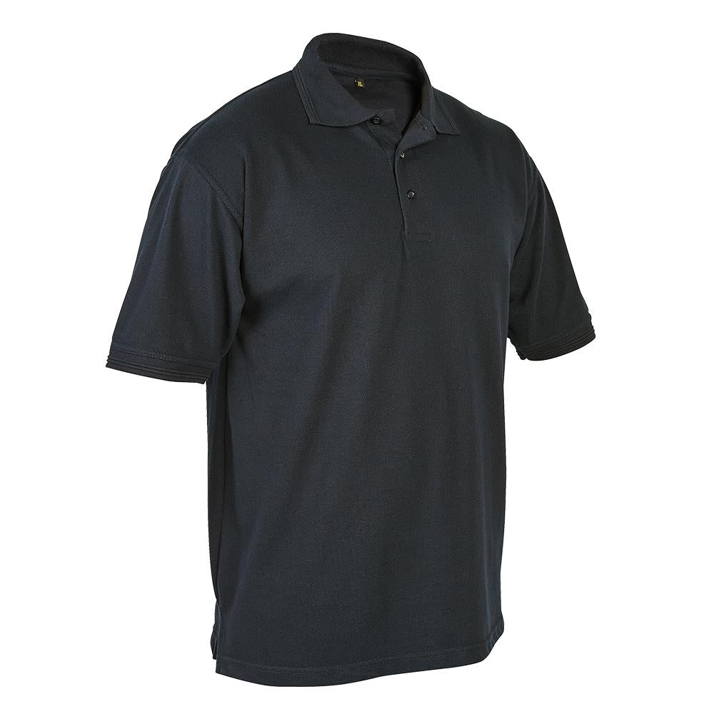Himalayan Classic womens black polo shirt H862