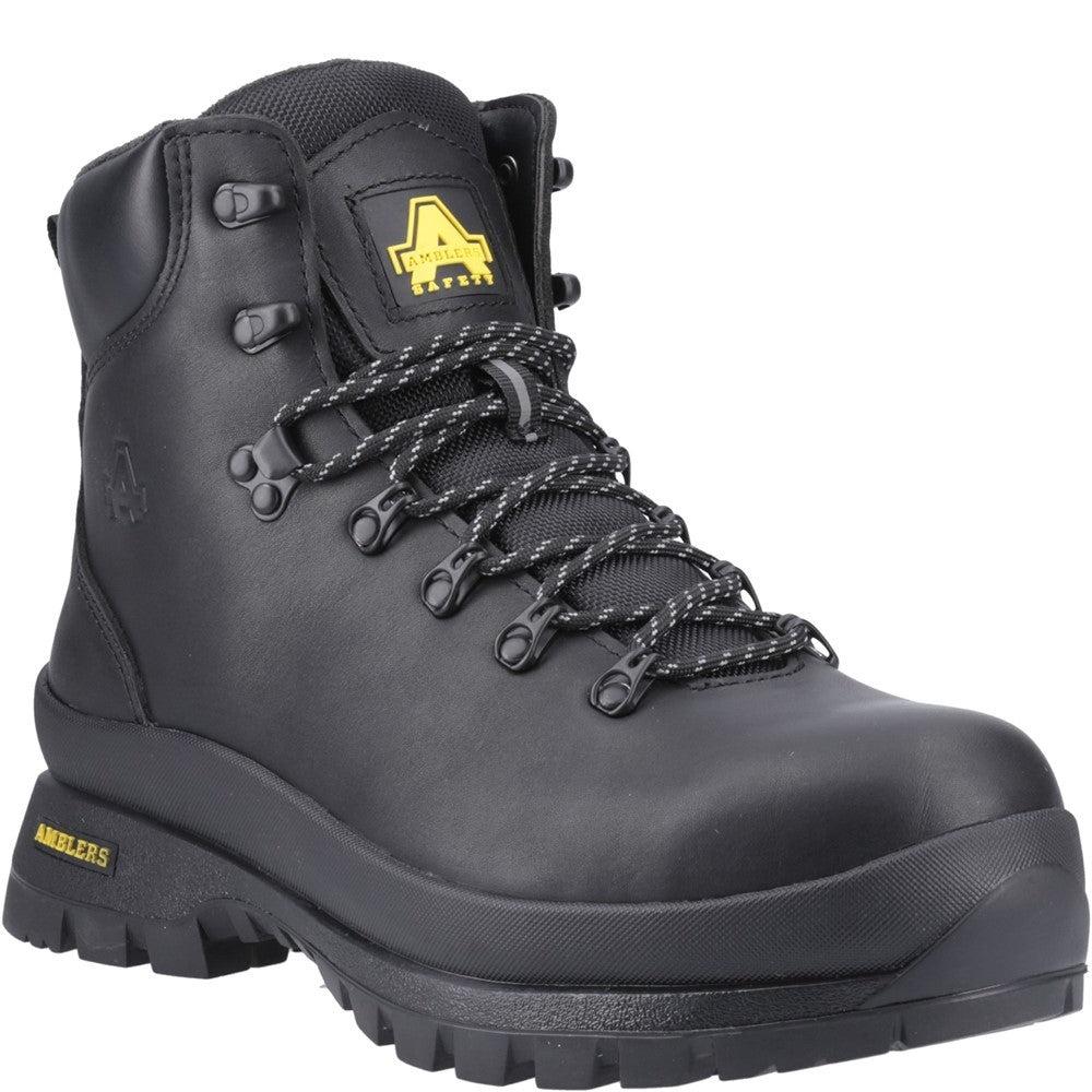 Amblers Grizedale S7 black waterproof steel toe safety work hiker boots AS194