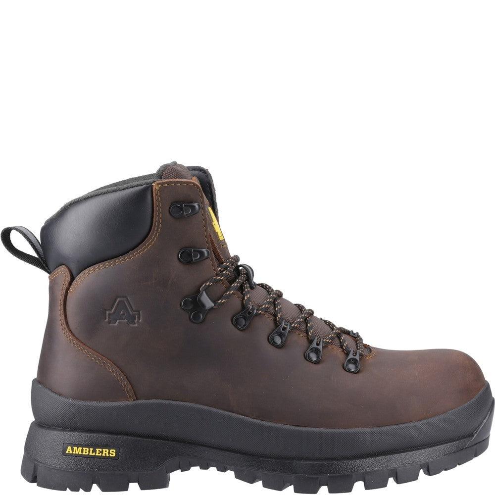 Amblers Grizedale S7 brown waterproof steel toe safety work hiker boots AS194