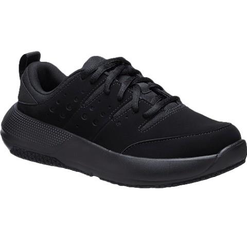 Crocs On the Clock mens black easy clean soft toe occupational work trainers