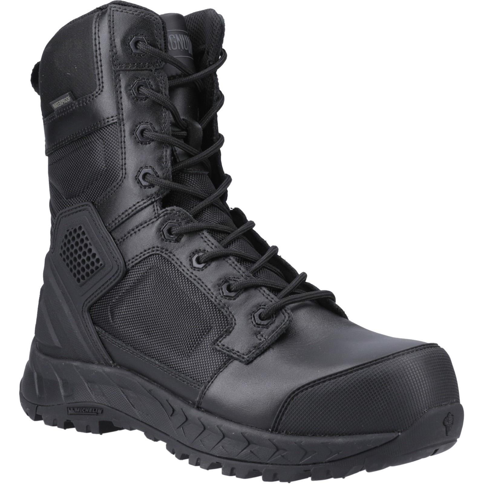 Magnum Spider Exo 8.0 composite toe/midsole waterproof side zip unisex safety work boot