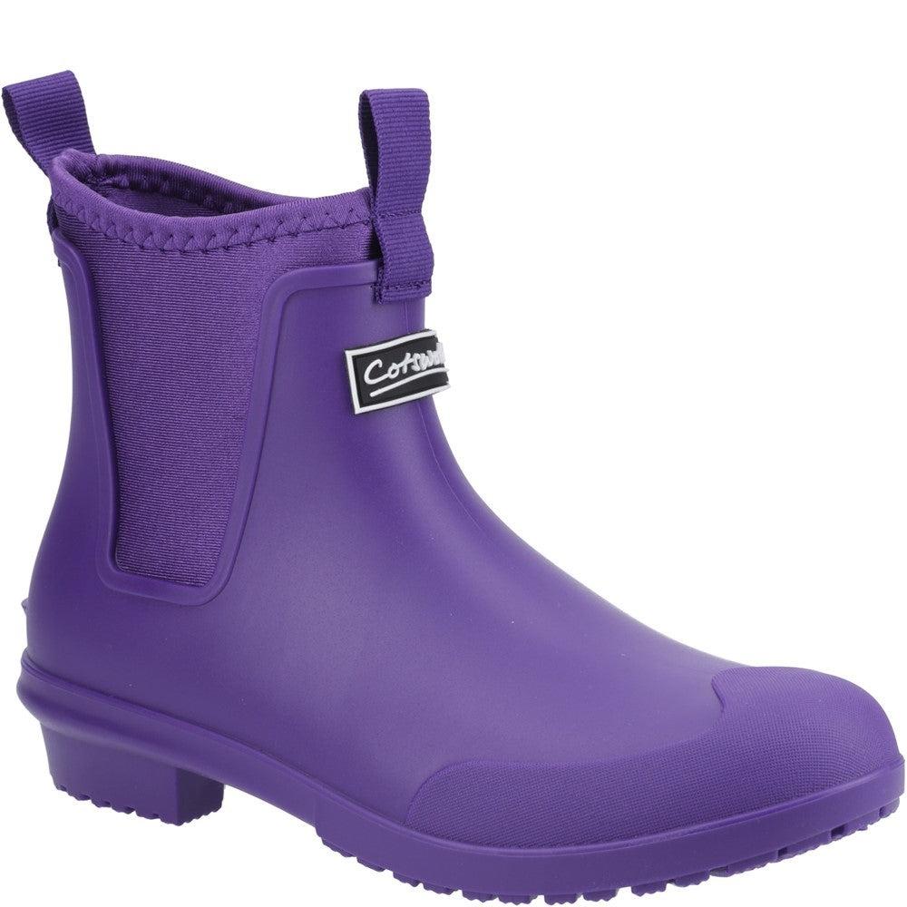 Cotswold Grosvenor women's purple rubber waterproof ankle wellington boot