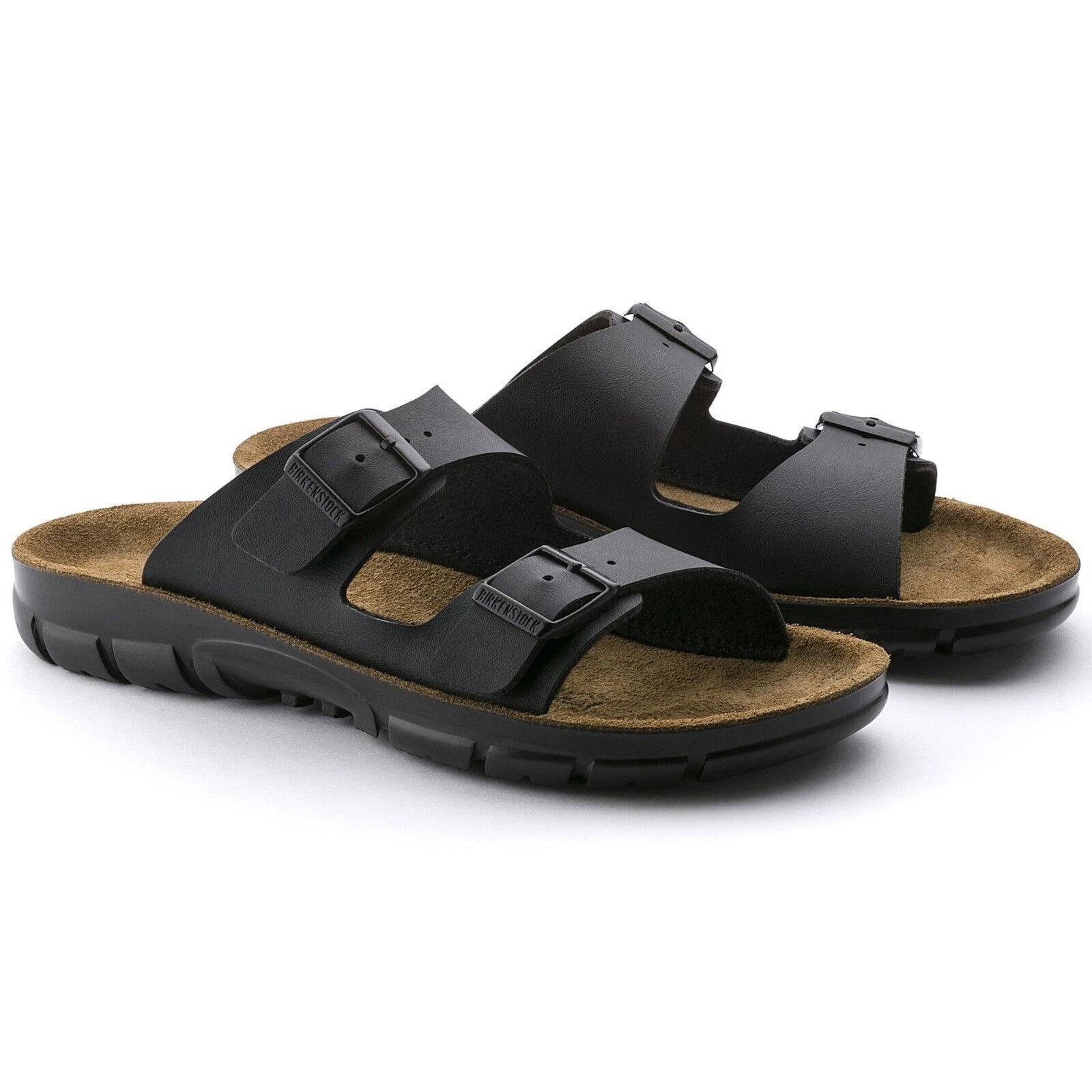 Birkenstock Bilbao black two strap mule sandals 520791