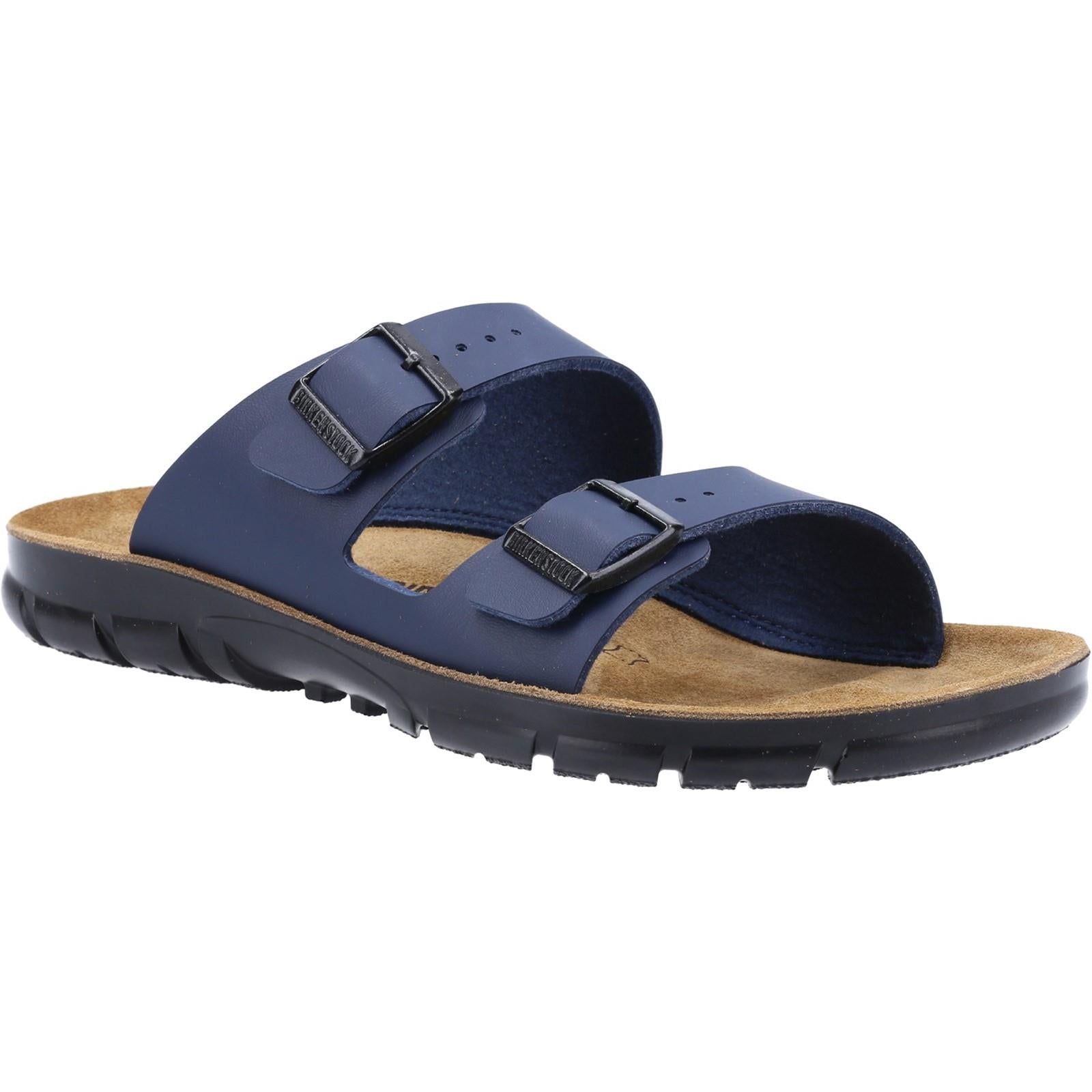 Birkenstock Bilbao blue two strap mule sandals 520791