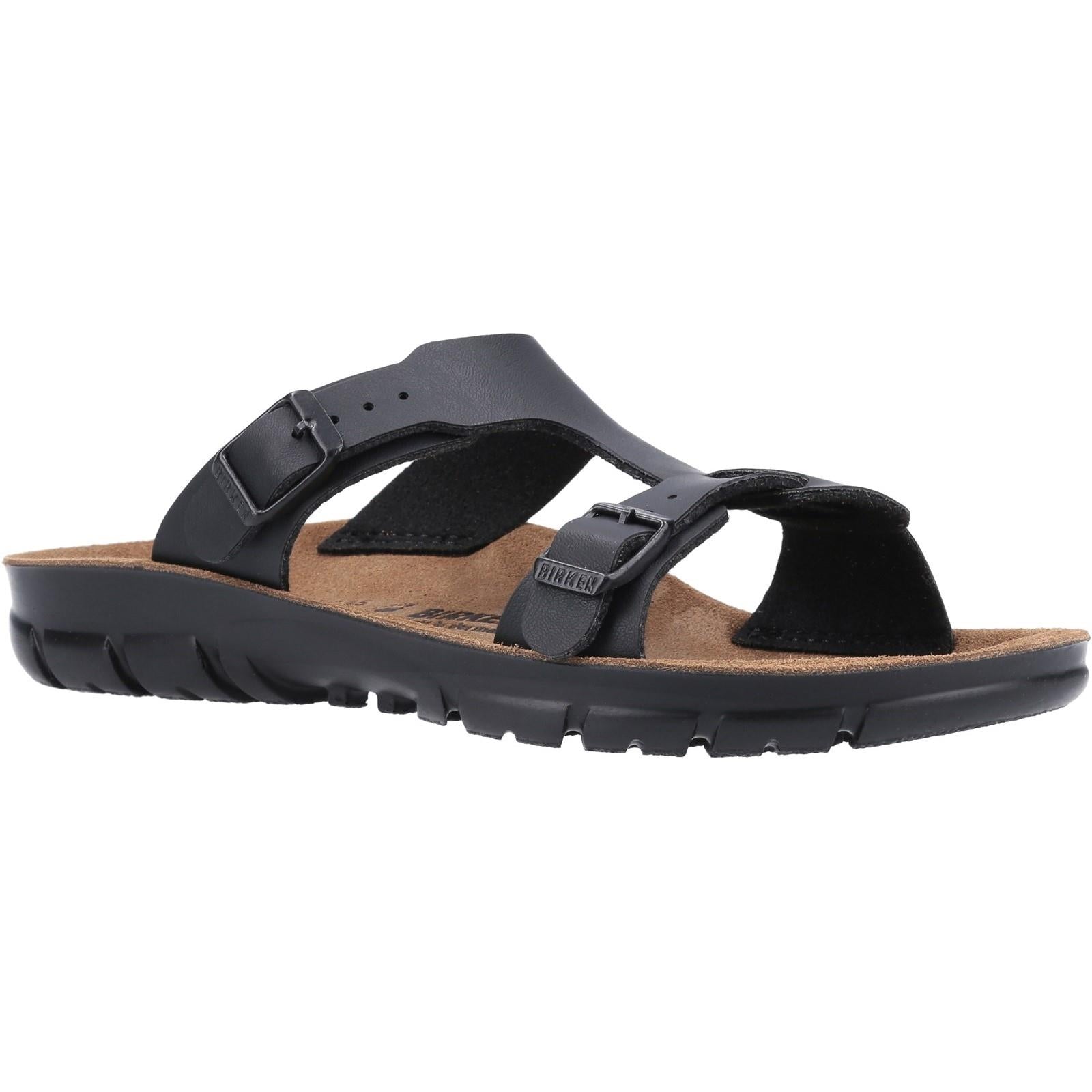 Birkenstock Sofia womens black t-bar mule sandals 263123