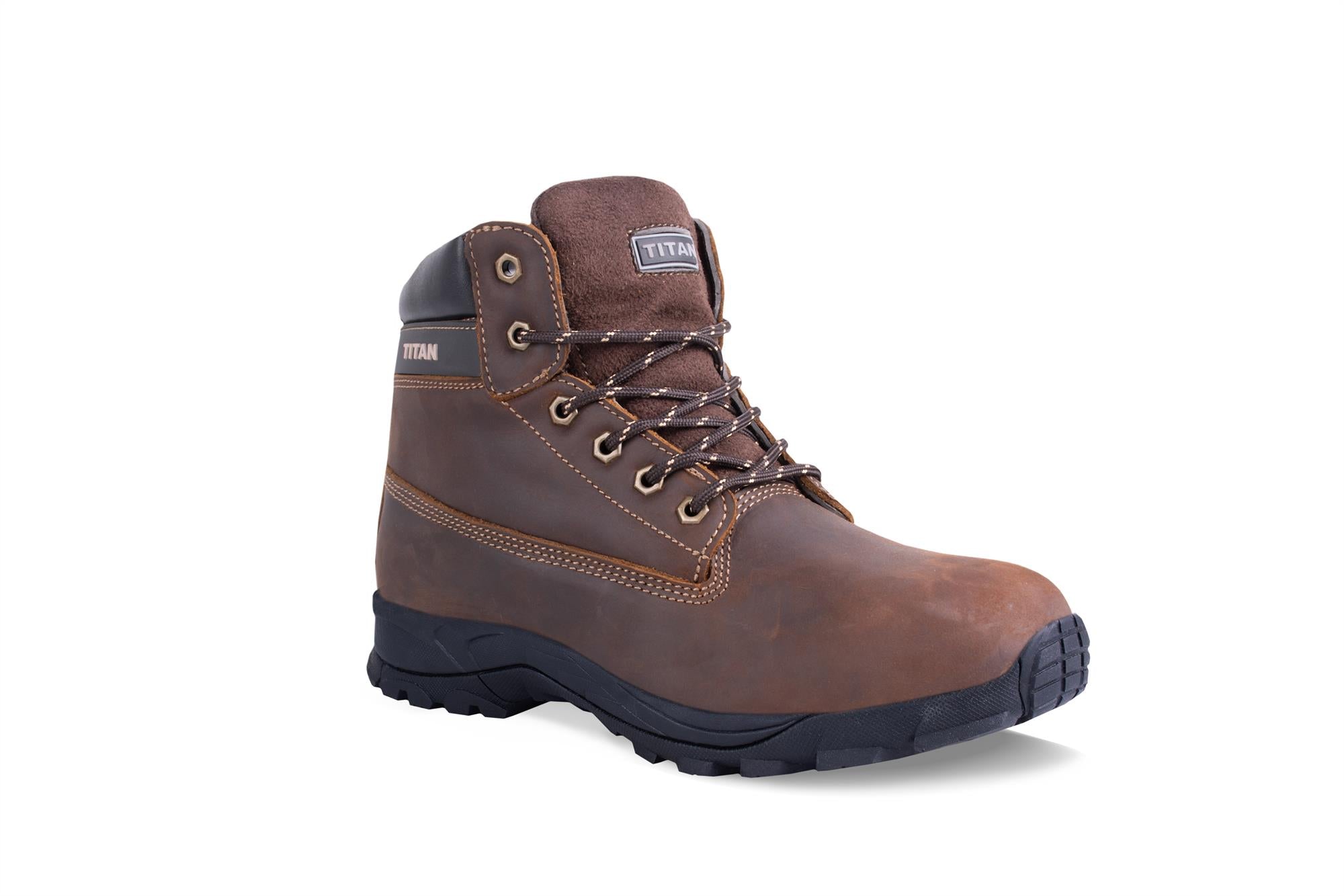 Titan Jaguar S3 brown steel toe cap/midsole safety work boot