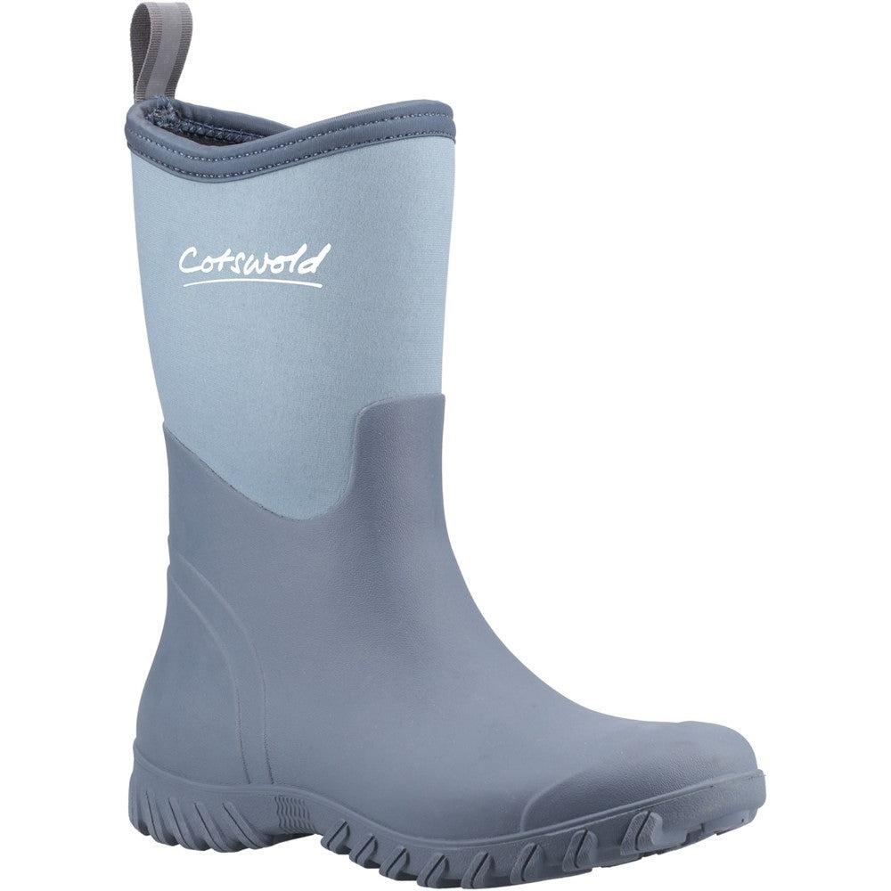 Cotswold Ashmead womens blue neoprene rubber wellington boots