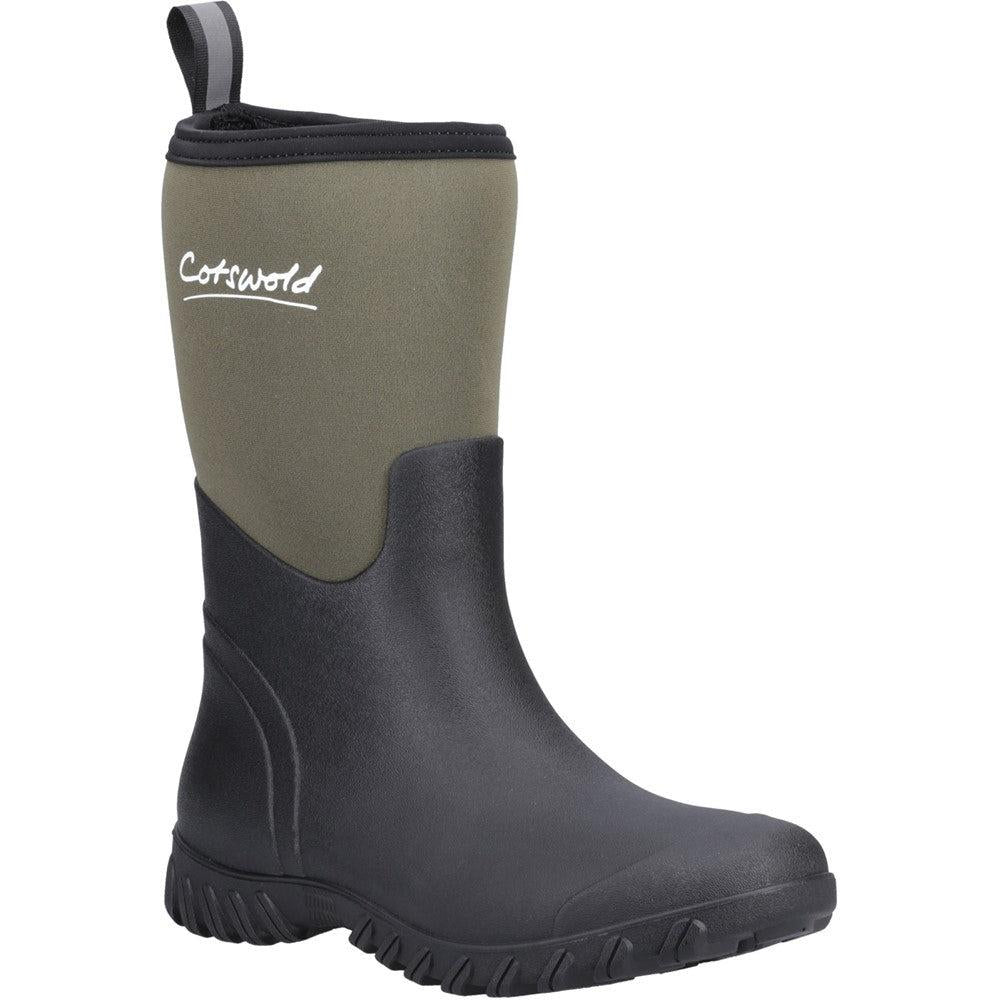 Cotswold Ashmead womens green neoprene rubber wellington boots