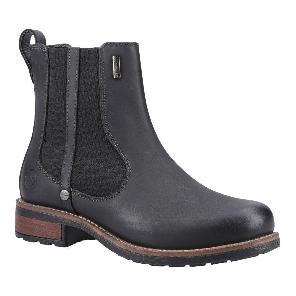 Cotswold Notgrove womens black waterproof ankle Chelsea boots