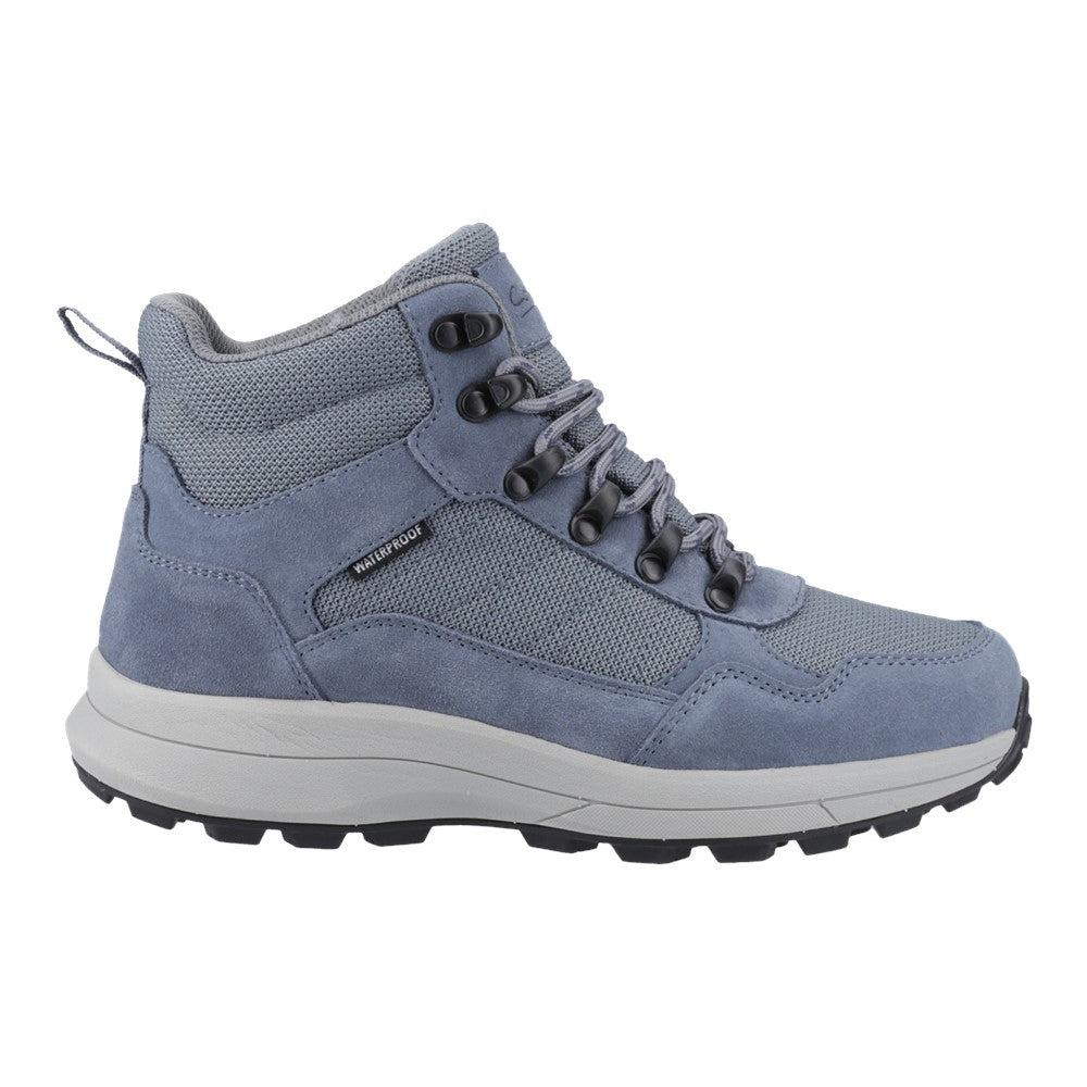 Cotswold Oddington womens blue waterproof lace up walking hiking boots