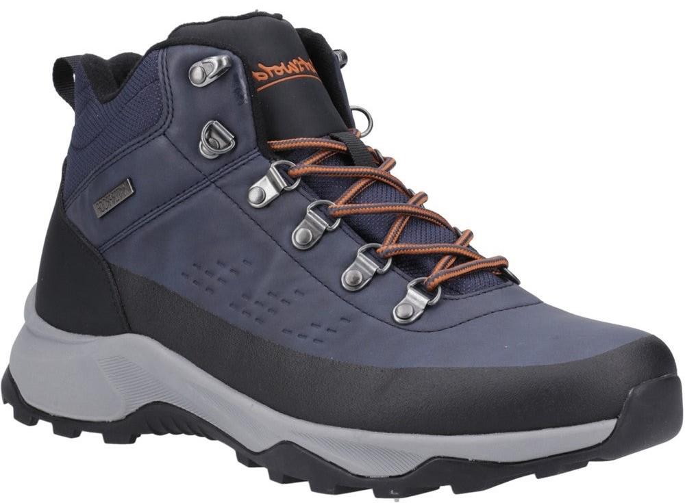 Cotswold Ryeford navy blue suede waterproof lace up walking hiking boots
