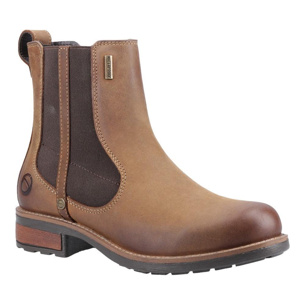Cotswold Notgrove womens brown waterproof ankle Chelsea boots