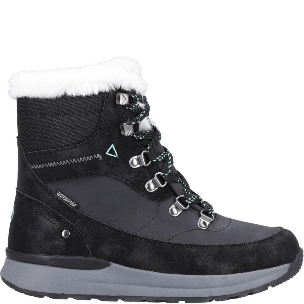 Cotswold Sheephouse womens black memory foam waterproof walking hiking boots