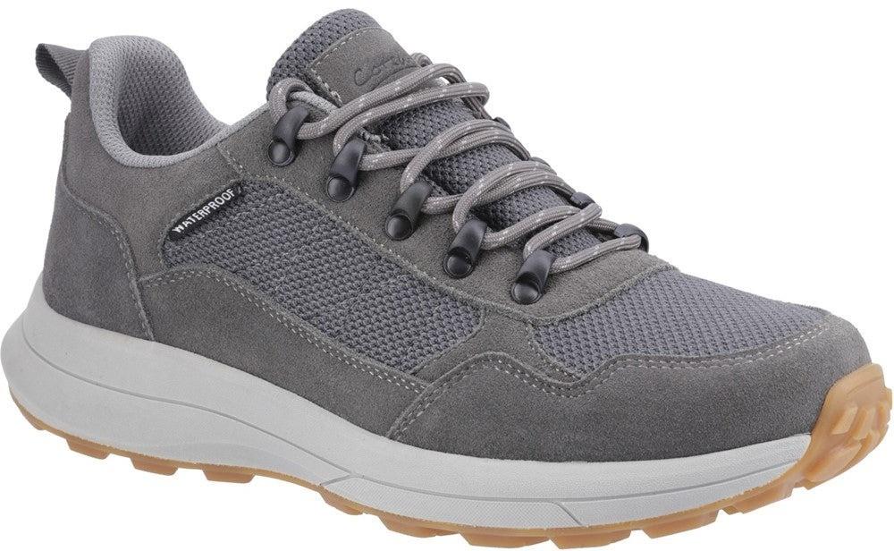 Cotswold Elmfield grey waterproof walking hiking lace up trainers shoes