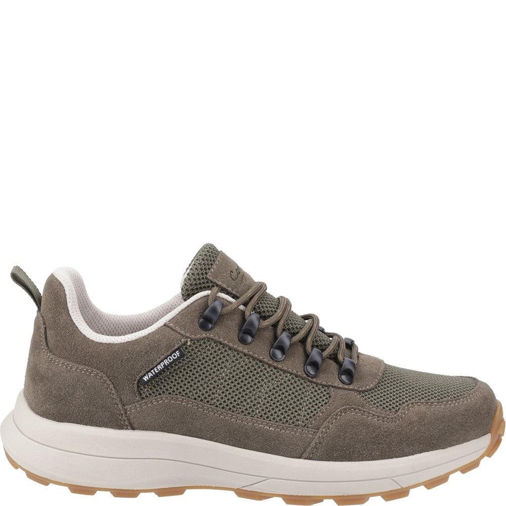 Cotswold Elmfield khaki waterproof walking hiking lace up trainers shoes