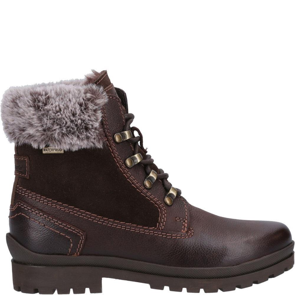 Cotswold Evenlode womens brown lined warm winter ankle boots