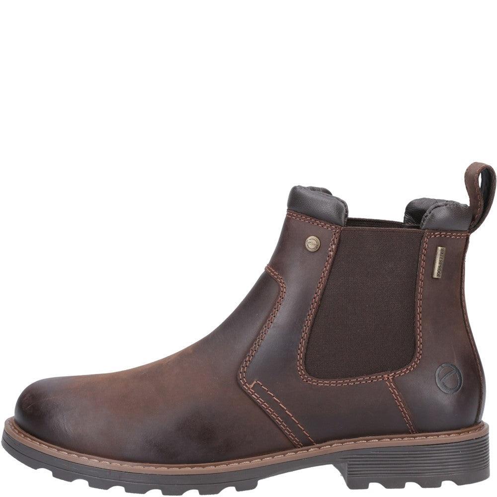 Cotswold Leafield brown leather waterproof Chelsea dealer boots