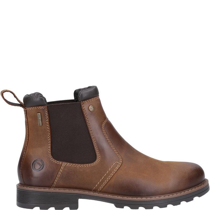 Cotswold Leafield tan leather waterproof Chelsea dealer boots