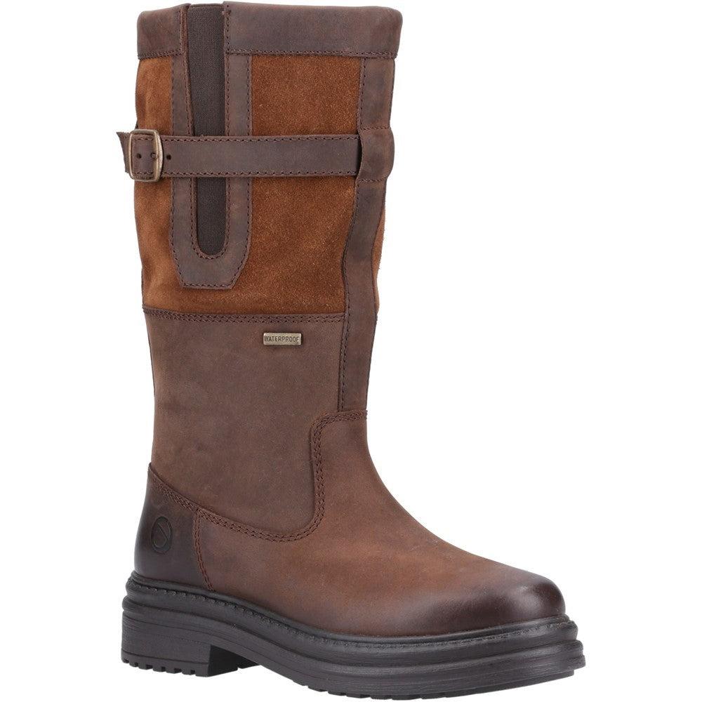 Cotswold Broadwell Mid womens brown waterproof winter boots