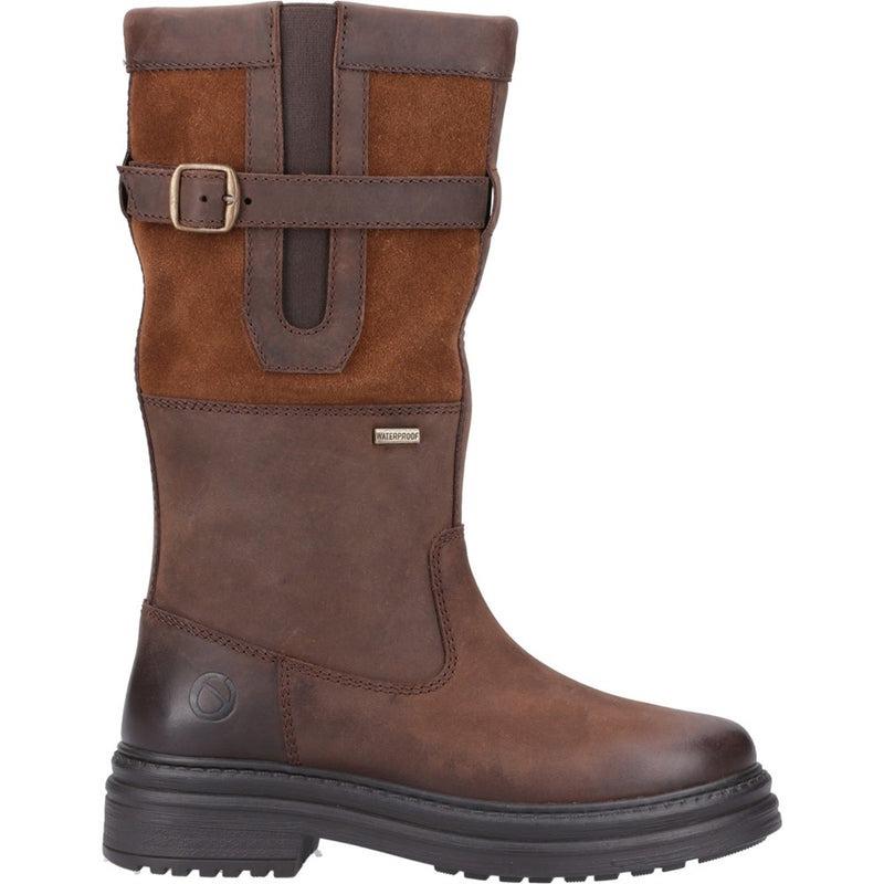 Cotswold Broadwell Mid womens brown waterproof winter boots
