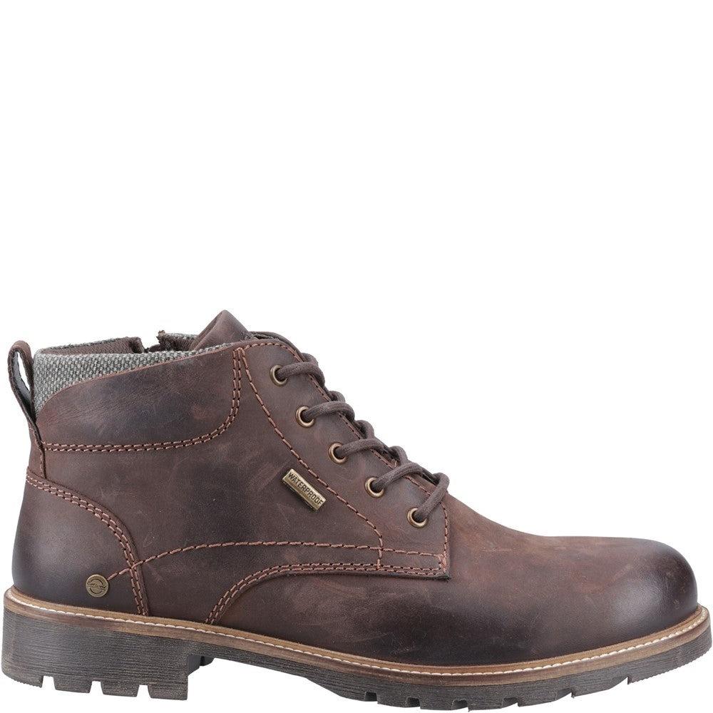 Cotswold Moreton brown leather waterproof lace up boots