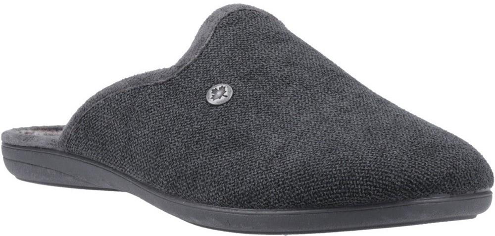 Cotswold Spelsbury blue warm lined slip on mule slippers