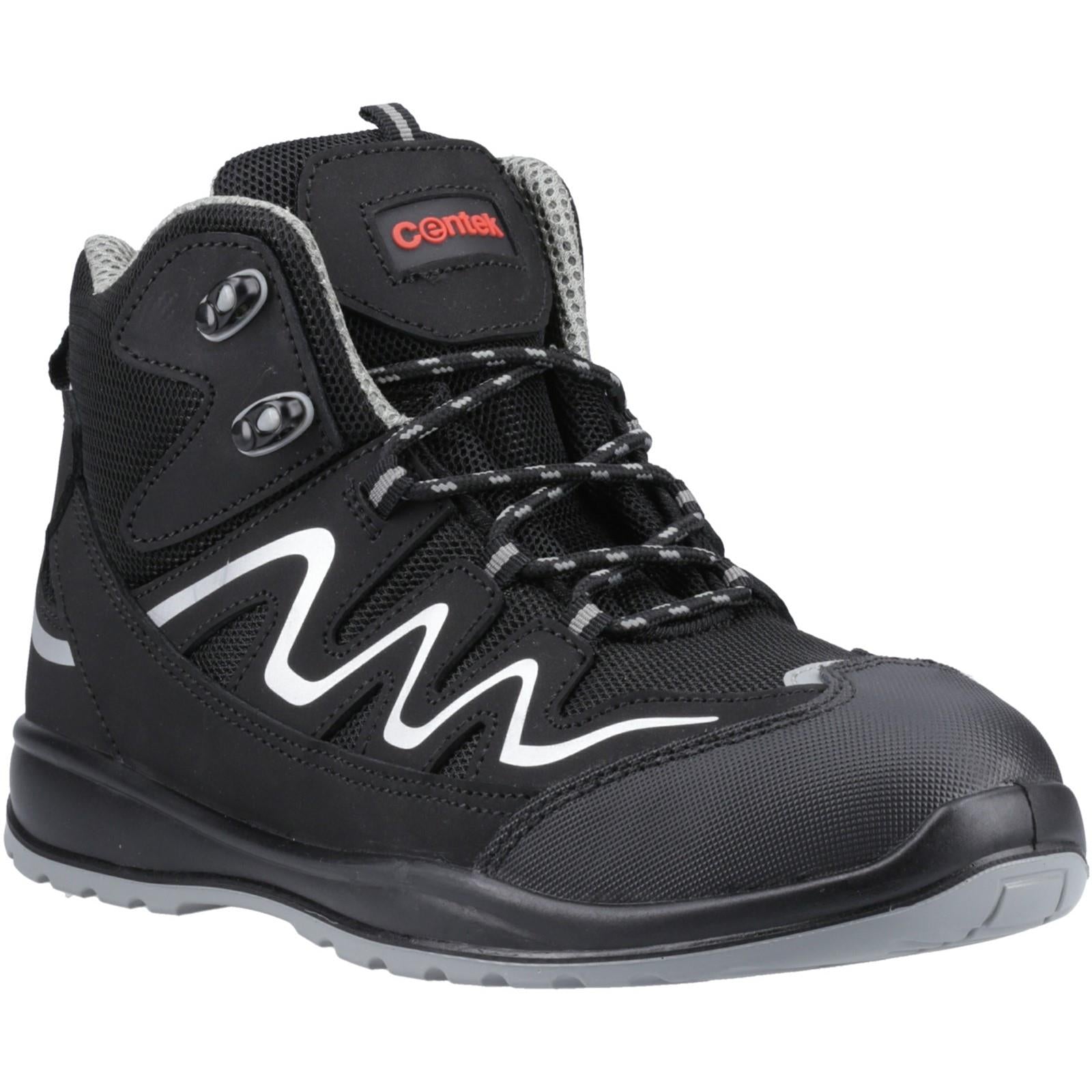 Centek S3 black steel toe/midsole water resistant safety work boots FS310