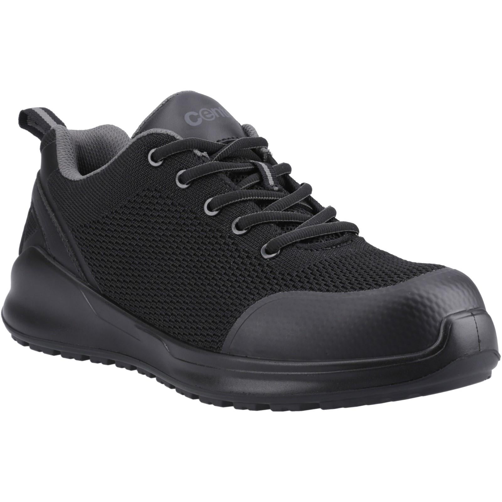 Centek S1P ESD black steel toe lightweight safety work trainers shoes FS341