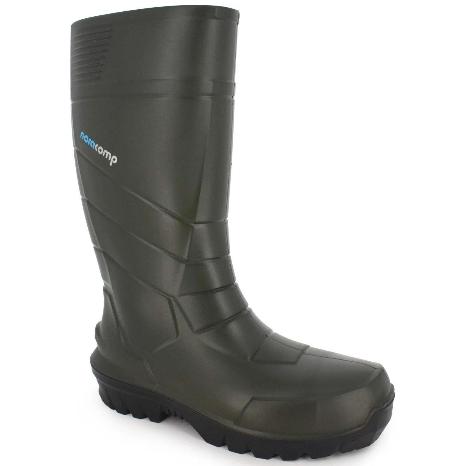 Nora Noracomp S5 green composite toe/midsole safety work wellington boots