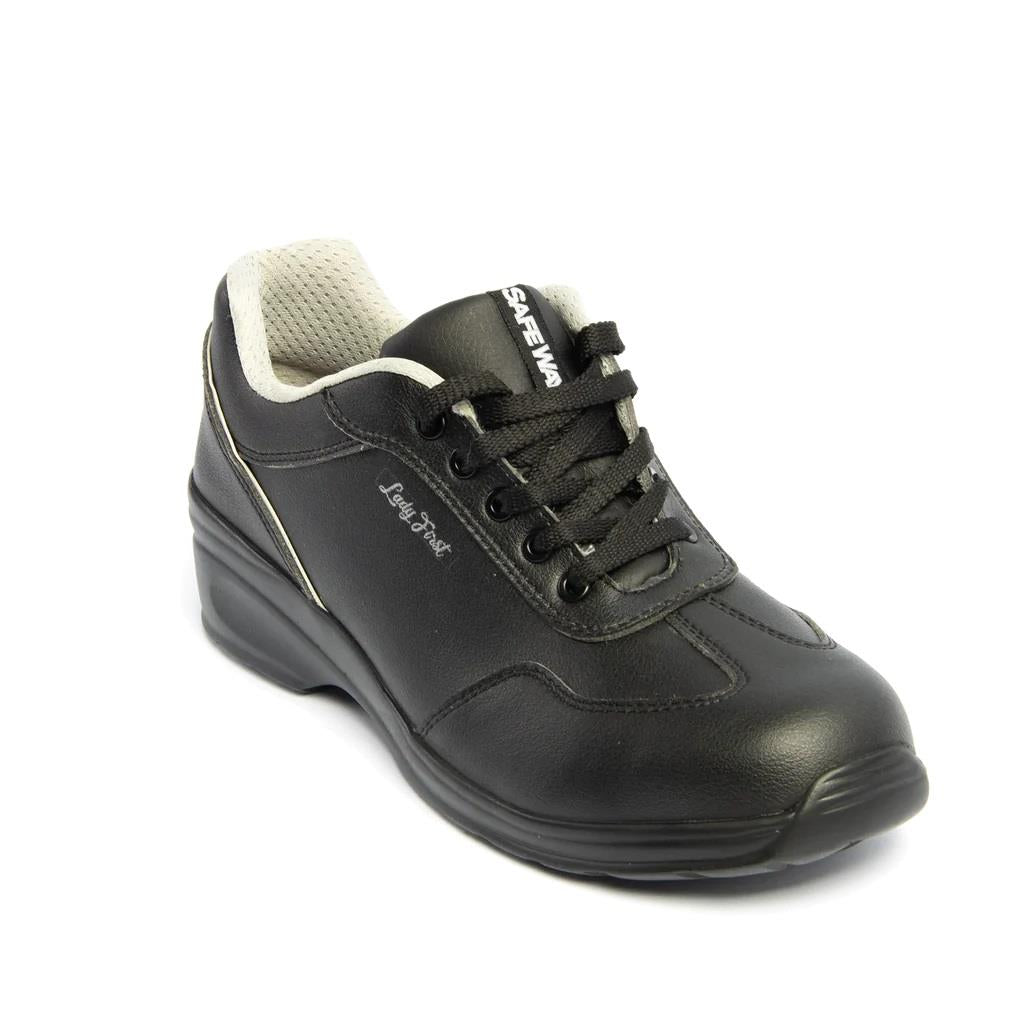 Himalayan S1 black women's micro-fibre steel toe-cap safety work shoe #2502