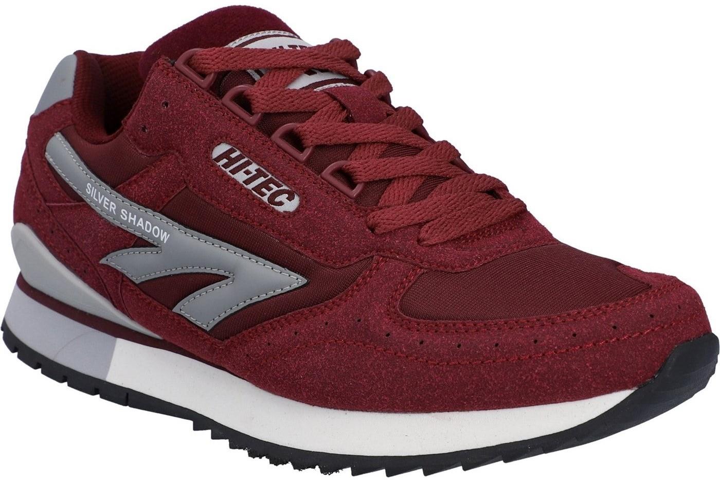 Hi-Tec Silver Shadow OG cherry red retro 80's running trainers shoes